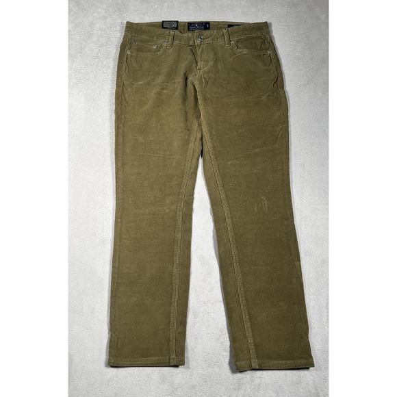 Lucky Brand Lolita Skinny Micro Corduroy Jeans Women's Size 6/28 Olive Green NWT - Picture 2 of 10